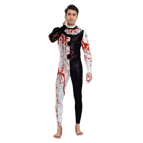 Terrifier 3 (2024) Movie Art the Clown Bloody Jumpsuit Party Carnival Halloween Cosplay Costume