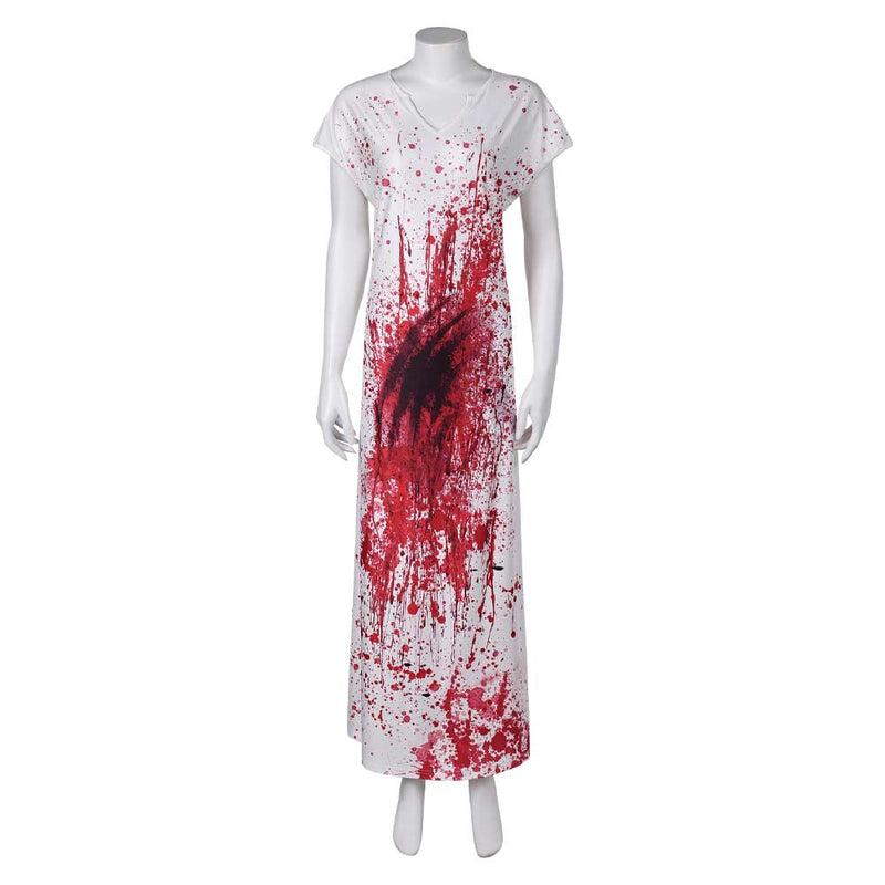 Terrifier 3 (2024) Women Bloodstained Robe Party Carnival Halloween Cosplay Costume