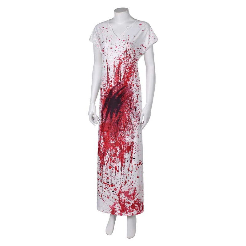 Terrifier 3 (2024) Women Bloodstained Robe Party Carnival Halloween Cosplay Costume