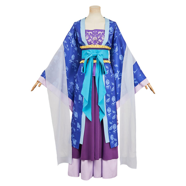 The Apothecary Diaries Lihua Women Blue Outfit Carnival Halloween Cosplay Costume