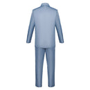 The Boy and the Heron Anime Mahito Maki Blue Top Pants Set Party Carnival Halloween Cosplay Costume
