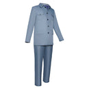 The Boy and the Heron Anime Mahito Maki Blue Top Pants Set Party Carnival Halloween Cosplay Costume