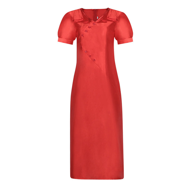 frankenstein red dress Guillermo del Toro's Frankenstein (2025) Frock Flicks