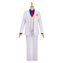 The Dinner Table Detective 2025 Kazamatsuri Kyouichirou White Outfit Cosplay Costume