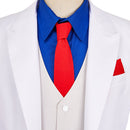 The Dinner Table Detective 2025 Kazamatsuri Kyouichirou White Outfit Cosplay Costume