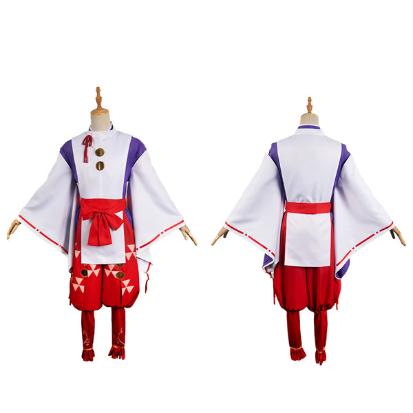 The Elusive Samurai Anime Tokiyuki Hojo Red Outfit Party Carnival Halloween Cosplay Costume