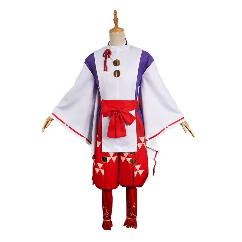 The Elusive Samurai Anime Tokiyuki Hojo Red Outfit Party Carnival Halloween Cosplay Costume