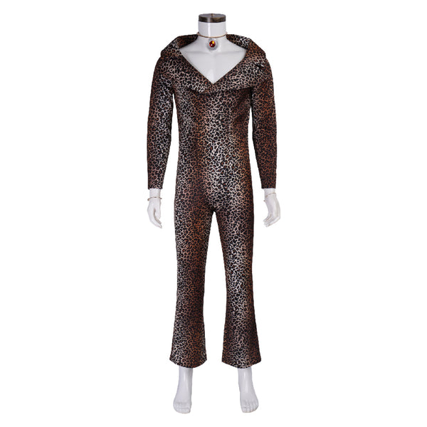 The Fifth Element Ruby Rhod Brown Jumpsuit Carnival Halloween Cosplay Costume