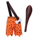 The Flintstones Fred Flintstone Kids Children Orange Outfit Carnival Halloween Cosplay Costume