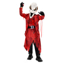 The Ghost Face Kids Children Red Outfit Carnival Halloween Cosplay Costume