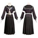 The Hundred Line: Last Defense Academy Hiruko Shizuhara Women Black Dress Cosplay Costume