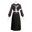 The Hundred Line: Last Defense Academy Hiruko Shizuhara Women Black Dress Cosplay Costume