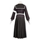 The Hundred Line: Last Defense Academy Hiruko Shizuhara Women Black Dress Cosplay Costume