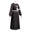 The Hundred Line: Last Defense Academy Hiruko Shizuhara Women Black Dress Cosplay Costume