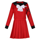 The Hundred Line: Last Defense Academy Kako Tsukumo Women Red JK Dress Cosplay Costume