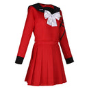 The Hundred Line: Last Defense Academy Kako Tsukumo Women Red JK Dress Cosplay Costume