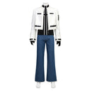 The King of Fighters 99 Kyo Kusanagi Men White Jacket Jeans Fullset Outfits Halloween Carnival Party Cosplay Costume