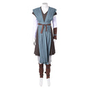 The Last Jedi Rey Women Blue Combat Outfit Carnival Halloween Cosplay Costume