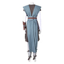 The Last Jedi Rey Women Blue Combat Outfit Carnival Halloween Cosplay Costume