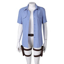 The Last of Us Ellie Women Blue Shirt Set Carnival Halloween Cosplay Costume