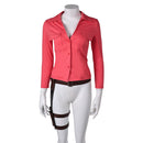 The Last of Us Ellie Women Red Shirt Set Carnival Halloween Cosplay Costume