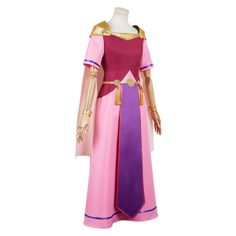 The Legend of Zelda: Echoes of Wisdom 2024 Princess Zelda Women Purple Dress Cosplay Costume