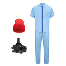 The Life Aquatic with Steve Zissou Zissou Blue Uniform Men Halloween Carnival Party Cosplay Costume