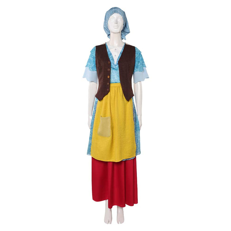 The Little Witch Die kleine Hexe Women Blue Outfit Carnival Halloween Cosplay Costume