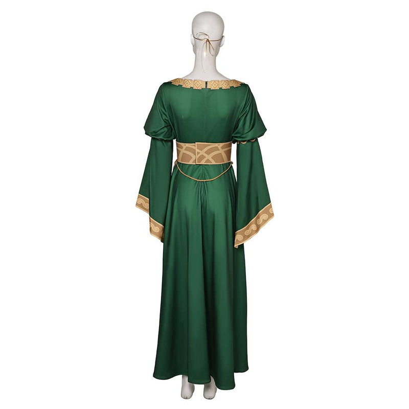 The Lord Of The Rings 2024 Hera Women Green Dress Carnival Halloween Cosplay Costume