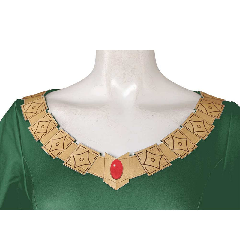 The Lord Of The Rings 2024 Hera Women Green Dress Carnival Halloween Cosplay Costume