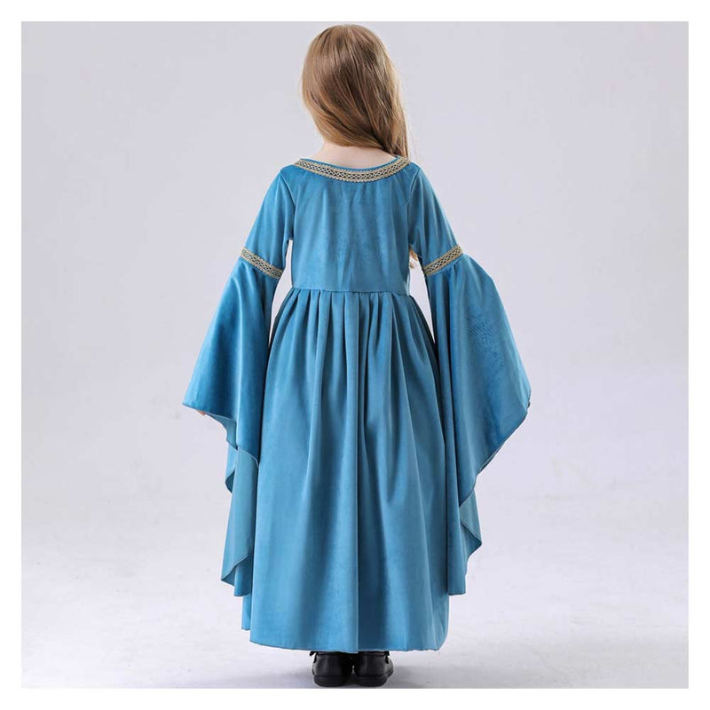 The Lord Of The Rings Arwen Kids Children Blue Dress Carnival Halloween Cosplay Costume The Lord Of The Rings Arwen Kids Children Blue Dress Carnival Halloween Cosplay Costume