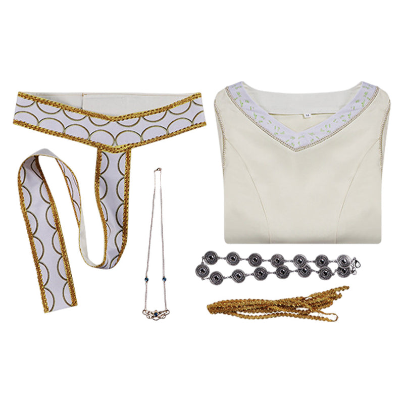 The Lord of the Rings Eowyn Off-White Outfit Women Dress Carnival Halloween Cosplay Costume