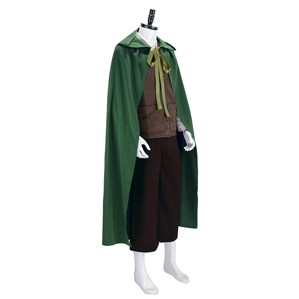 The Lord Of The Rings Frodo Baggins Brown Outfit Carnival Halloween ...