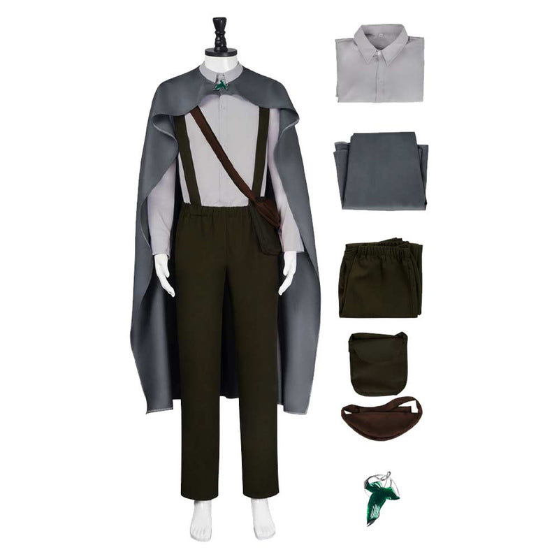 The Lord Of The Rings: The War Of The Rohirrim (2024) Samwise Gamgee Gray Outfit Cosplay Costume