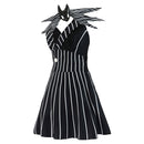 The Nightmare Before Christmas Jack Women Black Dress Carnival Halloween Cosplay Costume