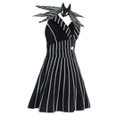 The Nightmare Before Christmas Jack Women Black Dress Carnival Halloween Cosplay Costume
