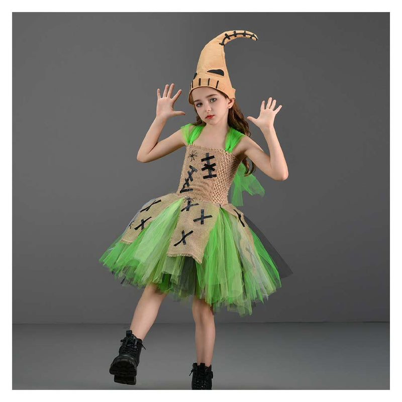 The Nightmare Before Christmas Oogie Boogie Kids Children Green Tutu Dress Cosplay Costume The Nightmare Before Christmas Oogie Boogie Kids Children Green Tutu Dress Cosplay Costume
