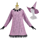 The Nightmare Before Christmas Shock Women Purple Dress Witcher Outfit Cosplay Costume