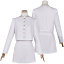 The Penguin 2024 Sofia Falcone Women White Outfit Carnival Halloween Cosplay Costume