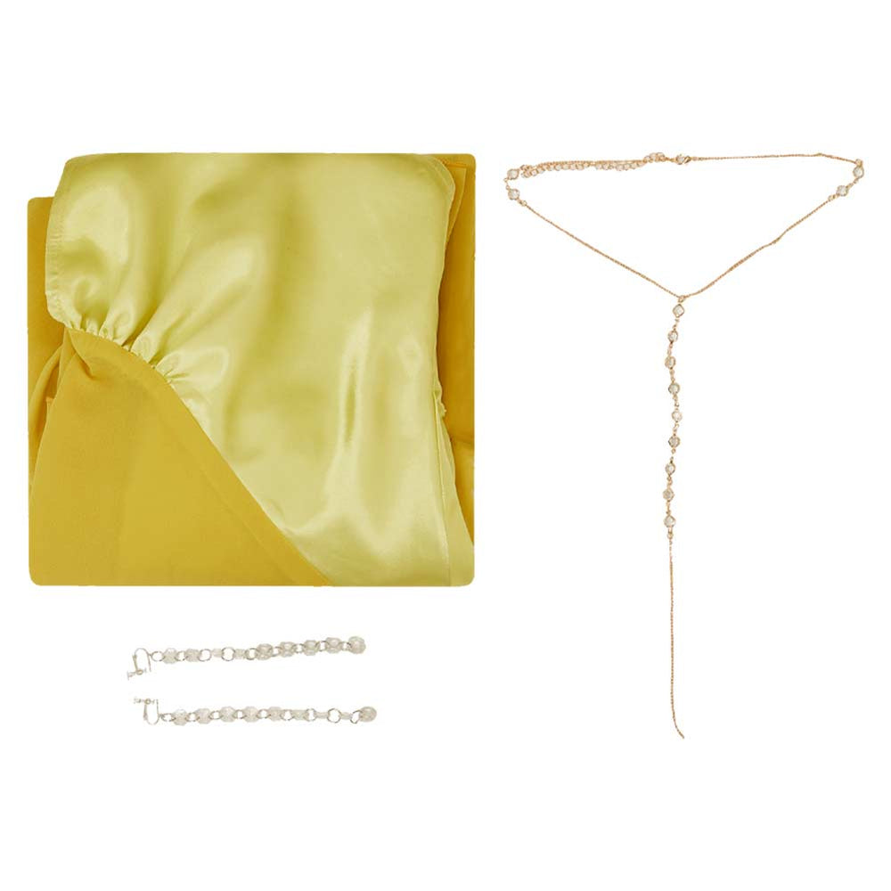 sofia falcone yellow dress The Penguin 2024 Sofia Falcone Women Yellow Dress Carnival Halloween  Cosplay Costume
