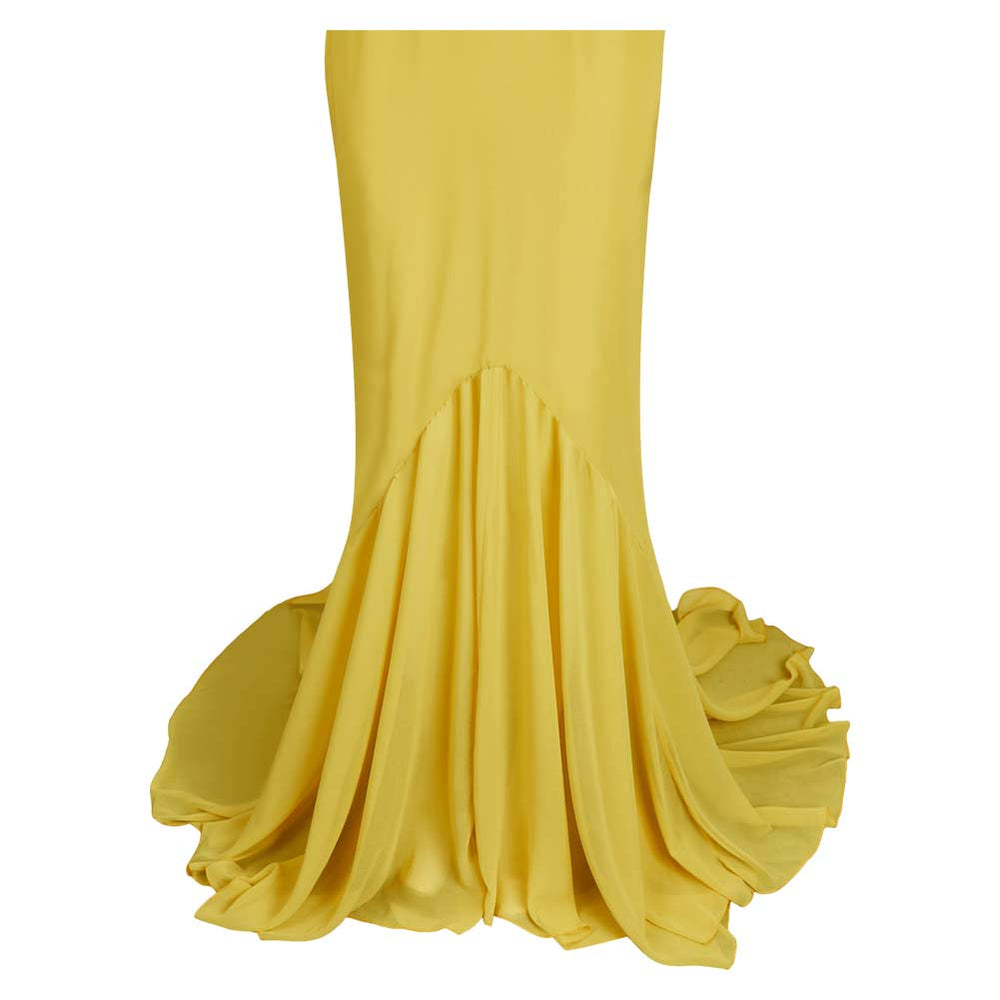 sofia falcone yellow dress The Penguin 2024 Sofia Falcone Women Yellow Dress Carnival Halloween  Cosplay Costume