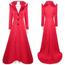The Sandman Season 2 Desire Women Red Coat Carnival Halloween Cosplay Costume