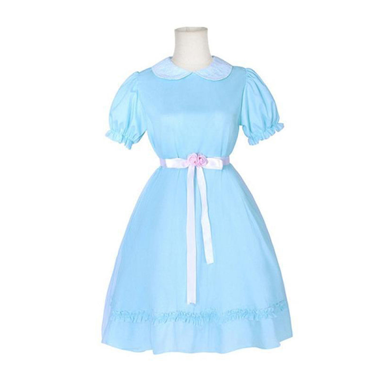 The Shining Twins Women Blue Dress Outfit Carnival Halloween Cosplay Costume The Shining Twins Women Blue Dress Outfit Carnival Halloween Cosplay Costume