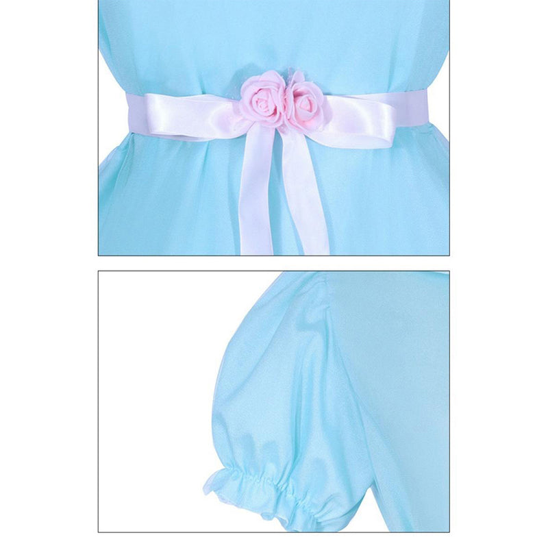 The Shining Twins Women Blue Dress Outfit Carnival Halloween Cosplay Costume The Shining Twins Women Blue Dress Outfit Carnival Halloween Cosplay Costume