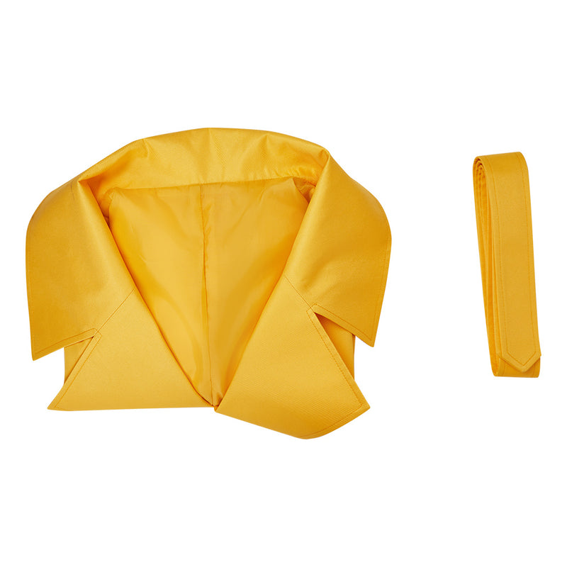 The Substance 2024 Elizabeth Yellow Coat Carnival Halloween Cosplay Costume