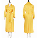 The Substance 2024 Elizabeth Yellow Coat Carnival Halloween Cosplay Costume