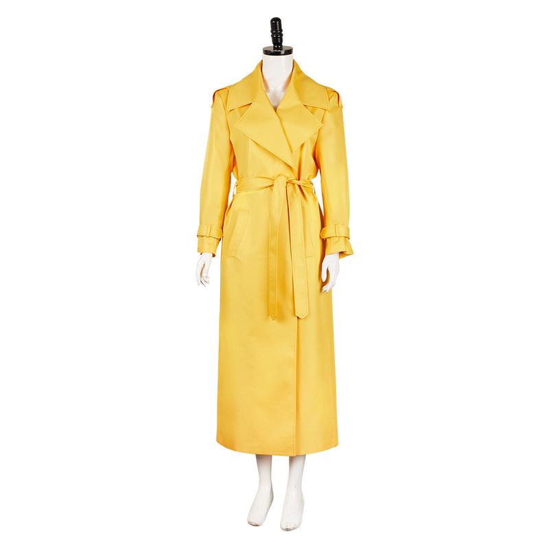 The Substance 2024 Elizabeth Yellow Coat Carnival Halloween Cosplay Costume