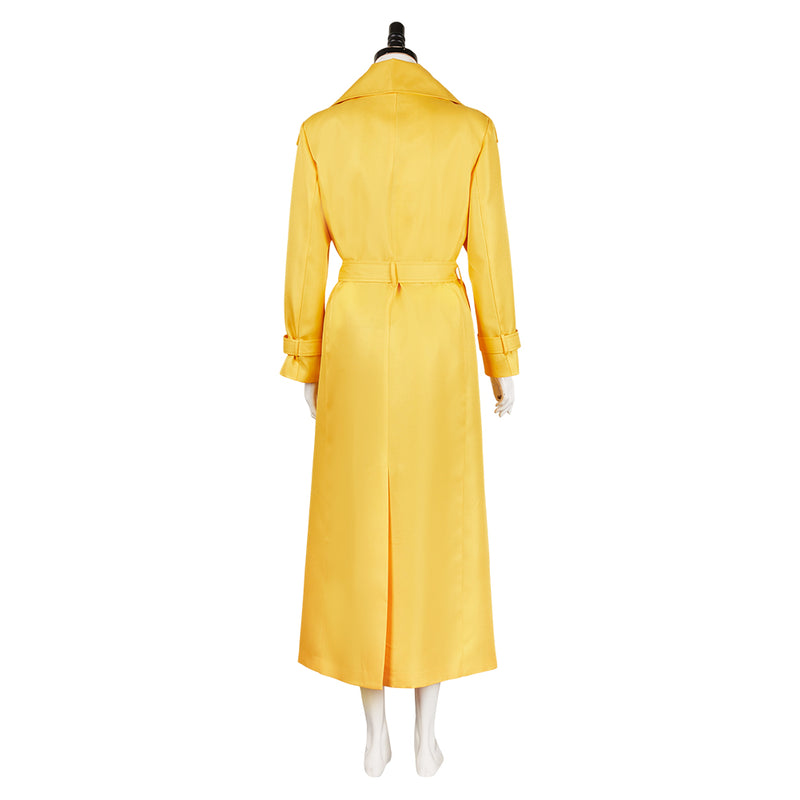 The Substance 2024 Elizabeth Yellow Coat Carnival Halloween Cosplay Costume