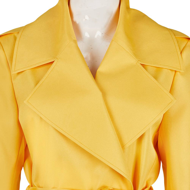 The Substance 2024 Elizabeth Yellow Coat Carnival Halloween Cosplay Costume