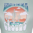 The Substance 2024 Sue Blue Printed Sleeveless Top Carnival Halloween Cosplay Costume